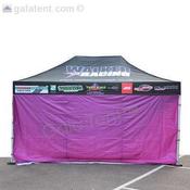 4.5m Gala Shade Gazebo - Blank Sidewall (Purple) - Single image