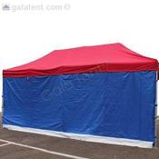 6m Gala Shade Gazebo - Blank Sidewall (Blue) - Single image