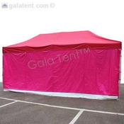 6m Gala Shade Gazebo - Blank Sidewall (Pink) - Single image