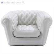 Inflatable Chesterfield Chair (White) image