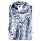 R2 Amsterdam Printed Single Technical Knit Shirt – Navy image