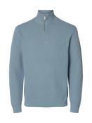 Selected Homme Half-zip Jumper - Dusty Blue