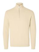 Selected Homme Half-Zip Jumper - Oatmeal