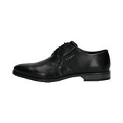 Bugatti Lace Up Leather Derby Shoe in Black with Comfort Width image