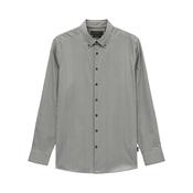 Bugatti Men's Striped Long Sleeve Shirt – Olive image