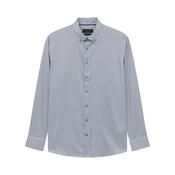 Bugatti Men's Patterned Long Sleeve Shirt – Blue image