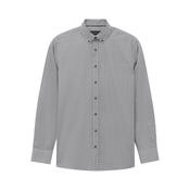Bugatti Men's Patterned Long Sleeve Shirt – Navy image