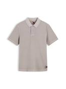 Tommy Jeans Washed Waffle Polo Shirt – Beige image