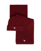 Barbour Cascade Beanie and Scarf Gift Set - Wine image