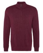 Barbour Essential Tisbury Quarter-Zip Jumper - Red