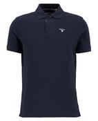 Barbour Tartan Piqué Polo Shirt - New Navy image