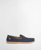 Barbour Albert Slippers - Navy Suede