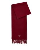 Barbour Plain Lambswool Scarf - Biking Red image