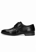 Bugatti Lace Up Leather Derby Shoe in Black with Comfort Width image