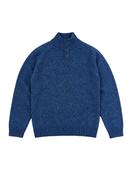 Wool &amp; Co Four-Button High-Neck Sweater – Blue image