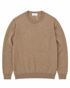 Eton Wool Round Neck Jumper - Brown image