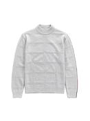 Wool &amp; Co Textured Check Virgin Merino Wool Sweater – Cream image