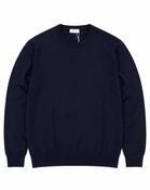 Eton Wool Round Neck Jumper – Navy image