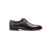 Salcombe – Burgundy Hi-Shine / Black Deer Skin image