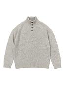 Wool &amp; Co Four-Button High-Neck Sweater - Beige image