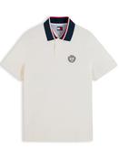 Tommy Jeans Wavy Crest Polo Shirt – White image