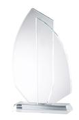 Sail Crystal Trophy Engraved image