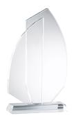 Sail Crystal Trophy Engraved