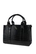 Medium Tote Bag - Black Croc Detail image