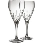 Engraved Longford White Wine Glass Pair image