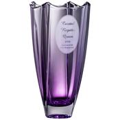 Engraved Amethyst Dune 12" Square Vase
