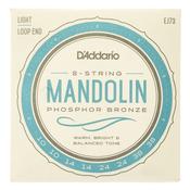 D'Addario EJ73 - PB Mandolin Strings, Light image