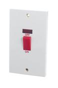 Powermaster 2 Gang 45 Amp Double Pole Switch with Neon | 1385-04