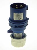 Powermaster 16 Amp 220V 2 Pin + Earth Blue Plug | 1721-00