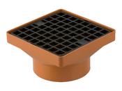 160mm x 160mm Square Hopper 110mm Solvent Socket | 4GH