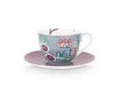 Cup &amp; Saucer Flower Festival Light Blue 280ml │51.004.137 image