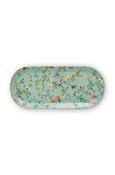 Cake Tray Rectangular Jolie Flowers Blue 33.3x15.5cm | 51.018.109