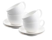 Belleek Living Erne Cappuccino Cup &amp; Saucer Set of 4 | 9555 image