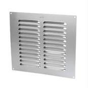 Map Fixed Louver (9")X(6") Metal Vent 229 x 152 Satin Aluminium | 956-31