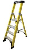 Protekk Fiberglass Ladder 4 Tread with Platform | ALLLAD2004 image