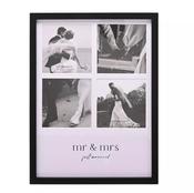 Amore Black Multi Aperture Frame - Mr &amp; Mrs | AM284 image