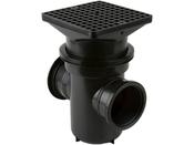 Back Inlet Roddable Gully 90° Outlet Square Grid | B1003