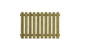 Open Cottage Fence Panel Green 1.8m x 1.5m | CF65G