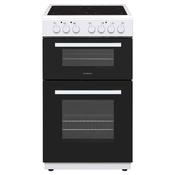 NordMende 50cm Freestanding Electric Cooker - White | CTEC53WH image
