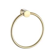 De Vielle Bathroom Santorini Towel Ring in Gold | DEV98011GB