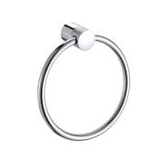 De Vielle Bathroom Santorini Towel Ring in Chrome | DEV98011 image