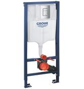 Grohe Rapid SL 3-in-1  1.13m Frame with Chrome Flush Plate | G3877220A