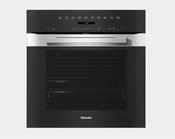 Miele PyroClean Built-In Electric Single Oven - Stainless Steel/Black | H7260BP