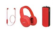 Toshiba Bluetooth Headphones And Speaker Pack Red | HSP-3P19R image
