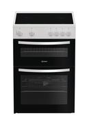 Indesit 60cm Freestanding Electric Cooker - White | IDE6VMW image