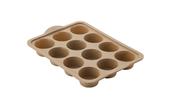 Judge Silicone 12 Cup Muffin Tin - Hazelnut | JSB3H image
